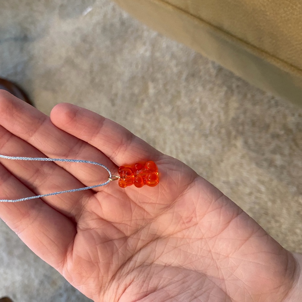 Wild Fable Orange Bear Necklace